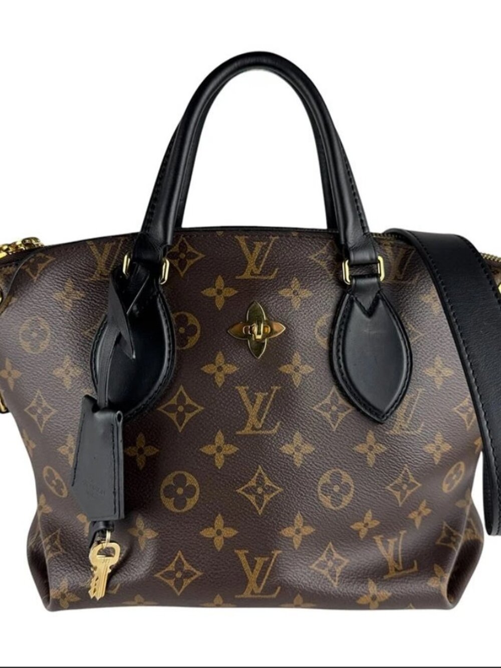 LOUIS VUITTON Monogram Flower Tote PM Handbag Shoulder Bag